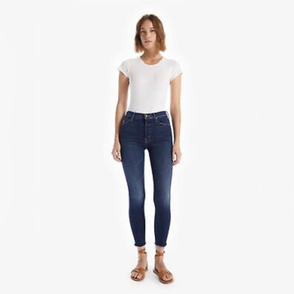 Mother Stunner Ankle Fray Jeans Size 26